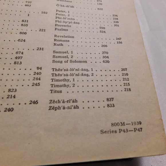 Holy Bible Old and New Testaments American Bible Society 1939 with Maps - Picture 5 of 12